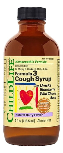 [CHLF3CS118] Child Life Formula 3 Cough syrup natural berry 118.5ml