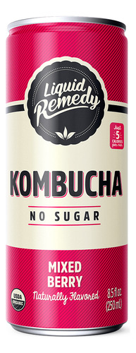 [LIREKMB355] Liquid Remedy Kombucha Mixed berry 355ml