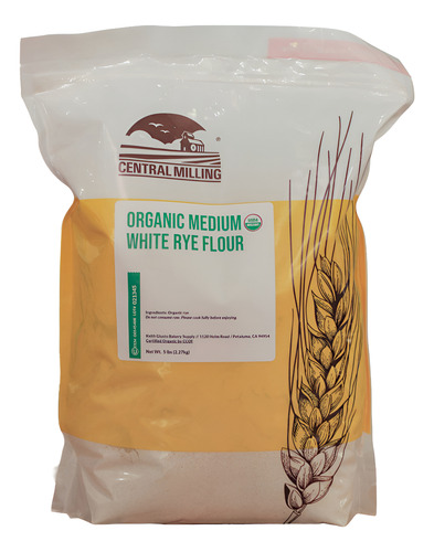[CMOMWRF2270] Central Milling Organic Medium white Rye flour 2.27kg