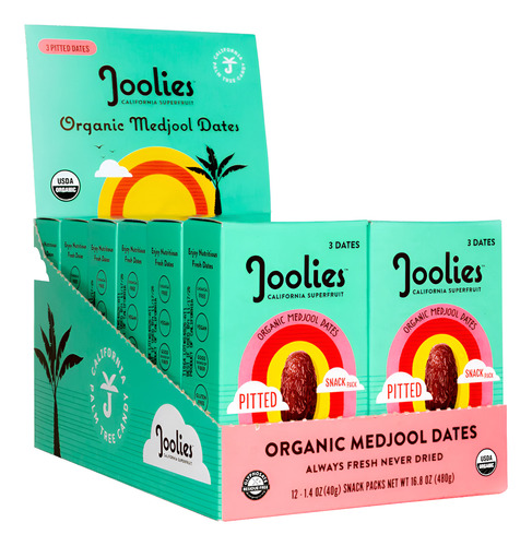 [JOOMD480] Joolies Organic Medjool Dates 40g 12pz
