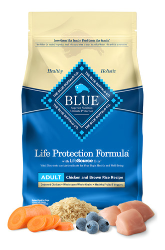 [BBADFCHBR2200] Blue Buffalo Adult Dog food chicken brown rice 2.2 kgs